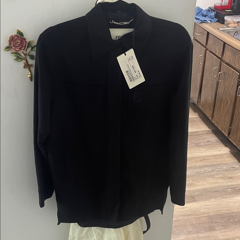 Fendi Black Button-Up Shirt